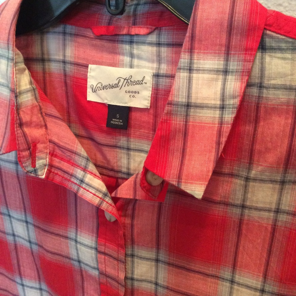 Universal Threads Plaid Button Up